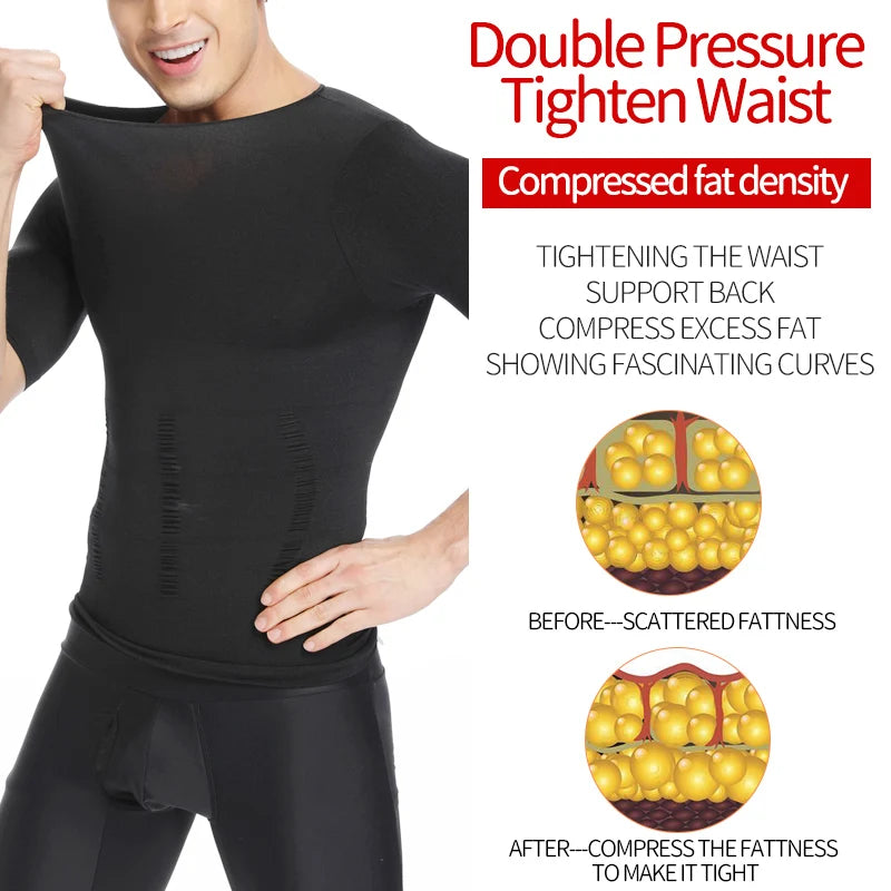 Glow Men Slimming Body Shaper Belly Control Shapewear Man Shapers Modeling Underwear Waist Trainer Corrective Posture Vest Corset