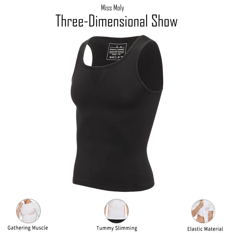 Glow Men Slimming Body Shaper Belly Control Shapewear Man Shapers Modeling Underwear Waist Trainer Corrective Posture Vest Corset