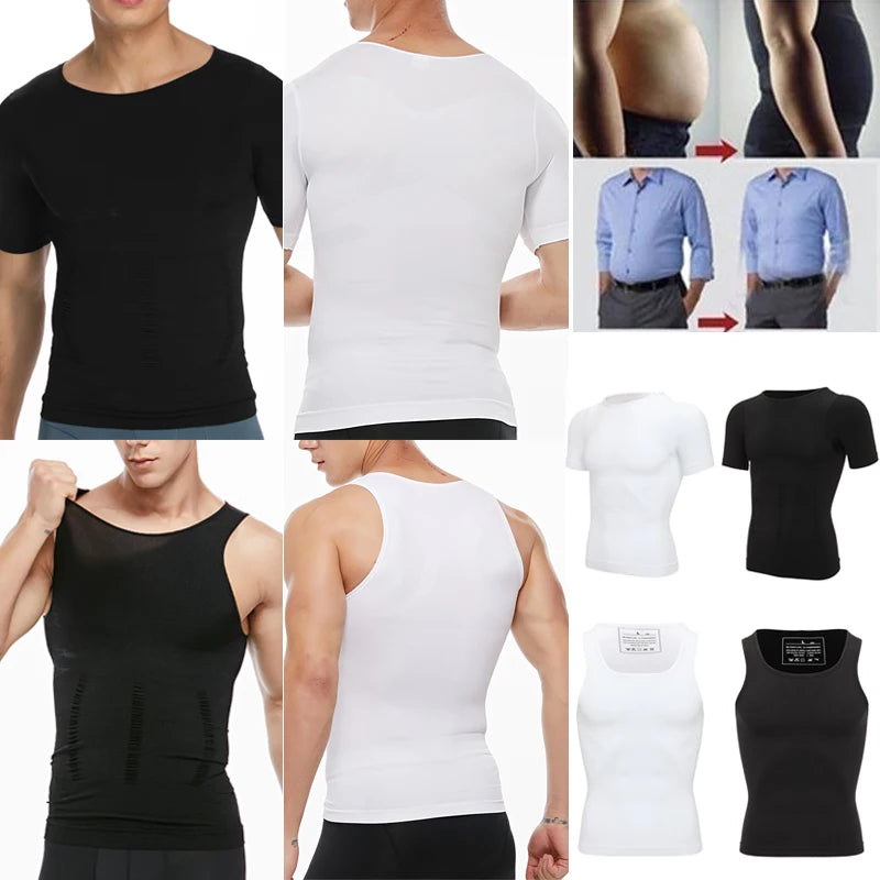Glow Men Slimming Body Shaper Belly Control Shapewear Man Shapers Modeling Underwear Waist Trainer Corrective Posture Vest Corset