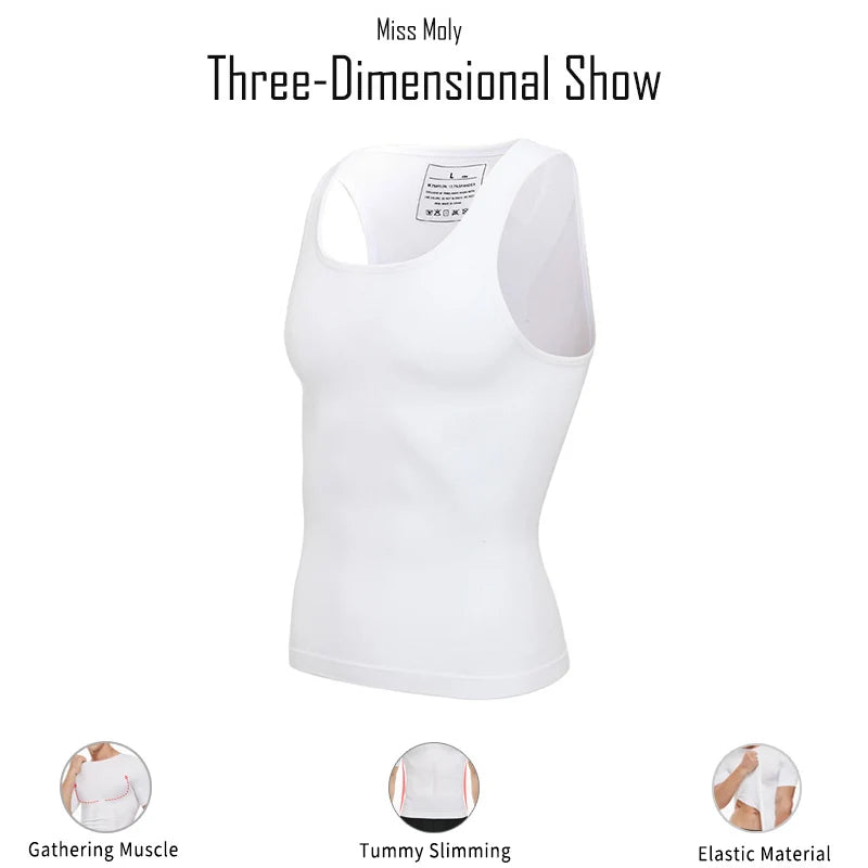 Glow Men Slimming Body Shaper Belly Control Shapewear Man Shapers Modeling Underwear Waist Trainer Corrective Posture Vest Corset