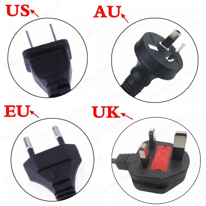 Glow 36V 2A battery charger Output 42V 2A Charger Input 100-240 VAC Lithium Li-ion Li-poly Charger For 10Series 36V Battery