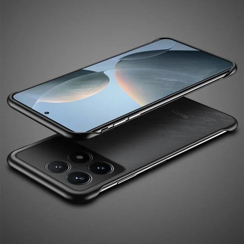 Glow Ultra Thin Matte Frameless Phone Case for POCO X6 Pro F6 Pro F5 X7 Translucent Matte Hard PC Back Cover Shell X6Pro F6Pro F5Pro