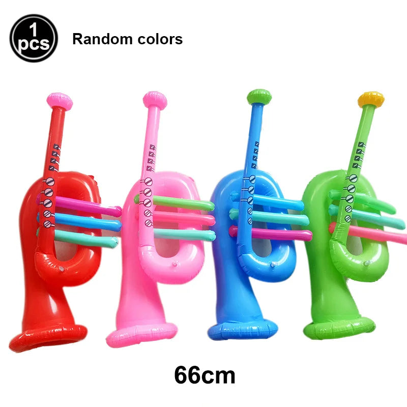 Glow PVC Guitar Microphone Balloon Rock Star Inflatable Musical Note Piano Balloons instrument Kids Adult Toys 80s 90s Party Supplies