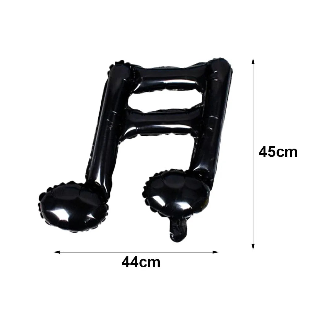 Glow PVC Guitar Microphone Balloon Rock Star Inflatable Musical Note Piano Balloons instrument Kids Adult Toys 80s 90s Party Supplies