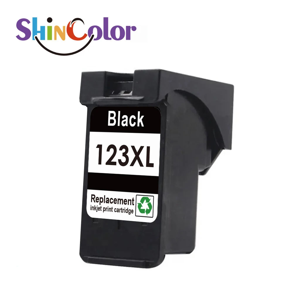 Glow ShinColor 123xl Premium Color Black Remanufactured Inkjet Cartouche Ink Cartridge For Hp123 Hp123xl Hp Deskjet 2130 Printer
