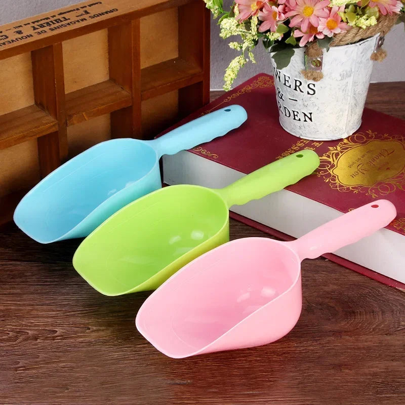 Glow Multi-Color Pet Plastic Feeding Shovel Cat Food Spoon Dog Large Capacity Food Feeder Pet Accessories Product
