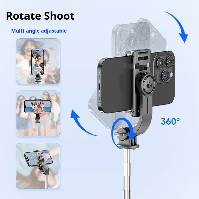 Glow Super Mini Selfie Stick Portable Phone Holder Shooting Aid Versatile Integrated Design Bluetooth Remote For Live Broadcas