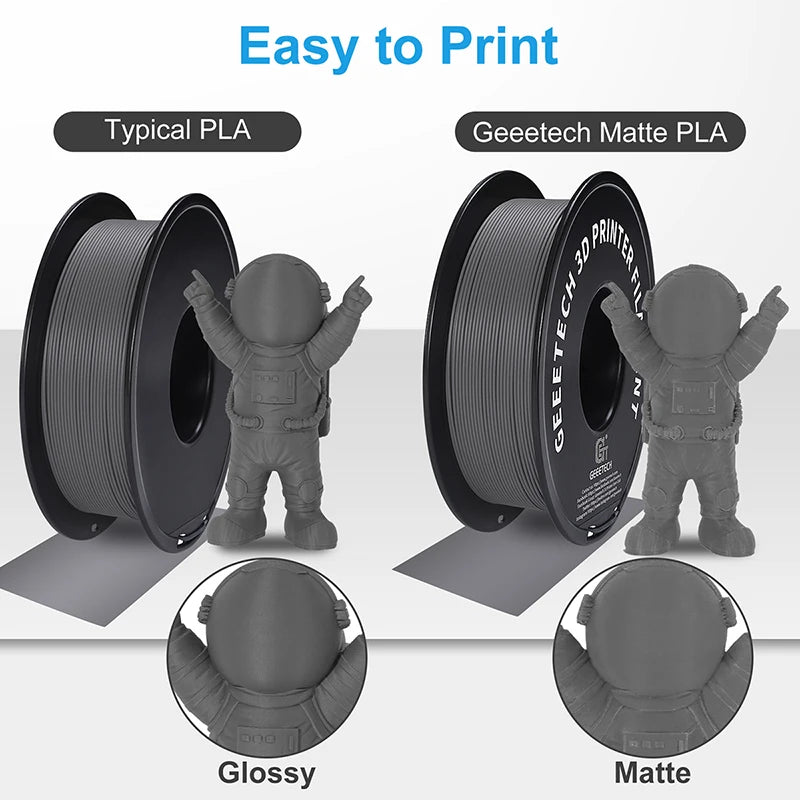 Glow Geeetech 1kg 1.75mm Matte PLA 3D Printer Filament Vacuum Packaging Overseas Warehouses A variety of Colors Fast Ship