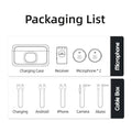 Glow wireless microphone mic cycling motorcycle mic for AKASO Brave 7 /Brave 8/Brave 6 Plus Action Camera accessories hifi sound mic