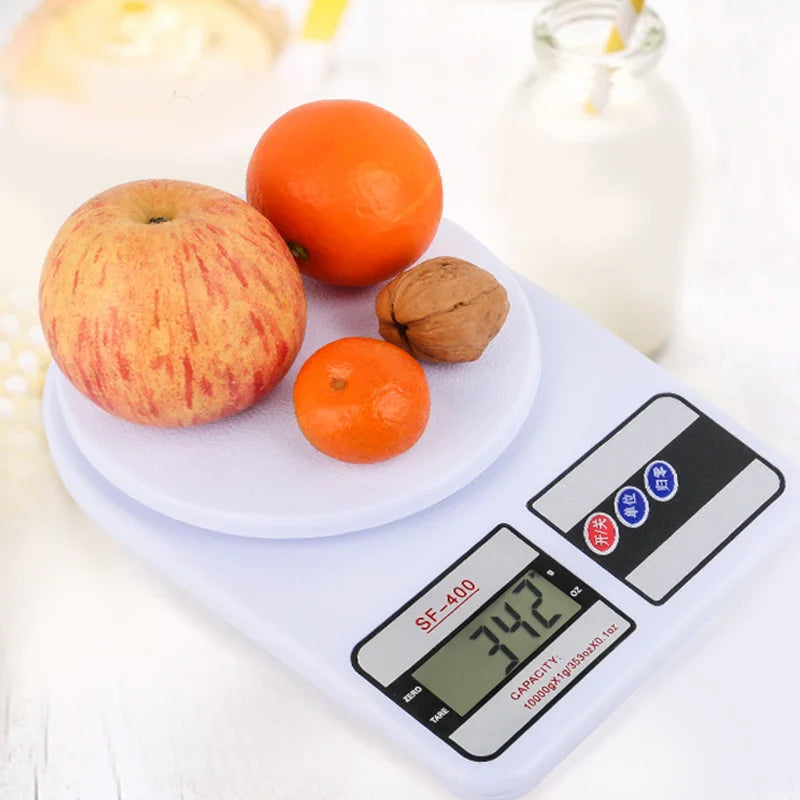 Glow Digital Kitchen Scale 10kg/1g Precise Food Balance Electronic Scale LCD Display Portable Digital Scales Kitchen Accessories