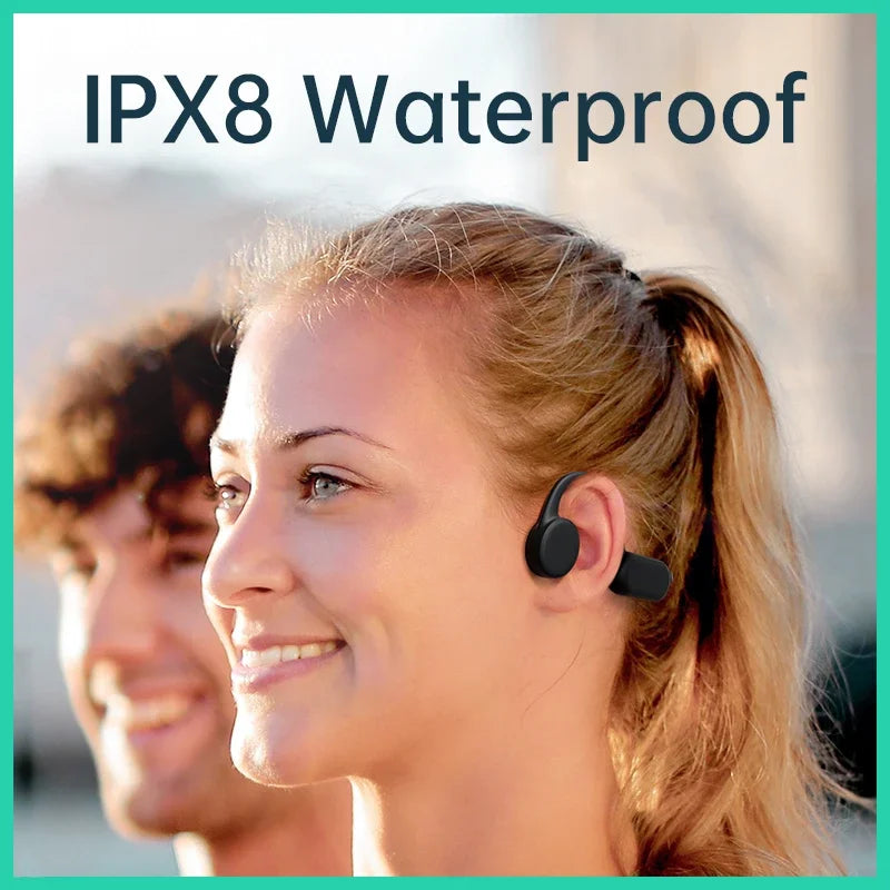 Glow Wireless Earphones for shokz open Sports Bone Conduction Bluetooth IPX8 Waterproof Headphones With 32G RAM Mp3 Music Headset