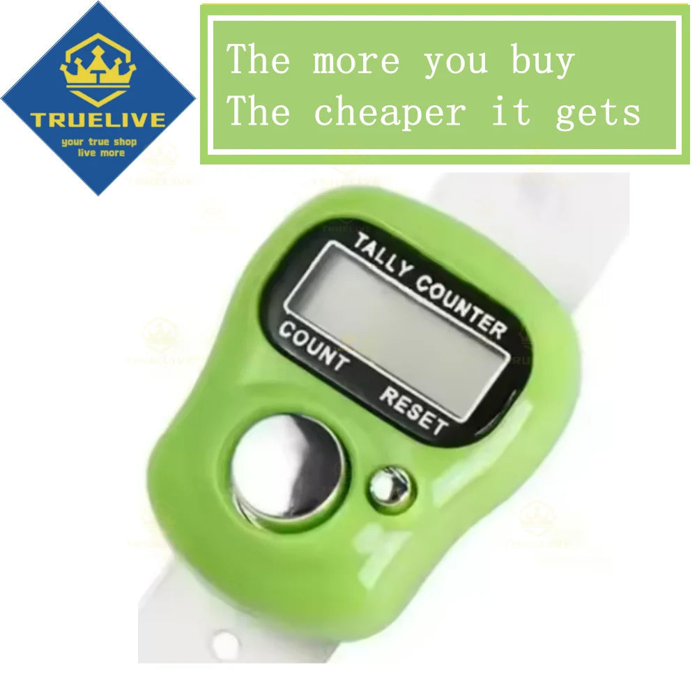 Glow Mini Electronic Finger Counter Hand Tally Clicker Counter Ring Digital Counters Knitting Row Counter