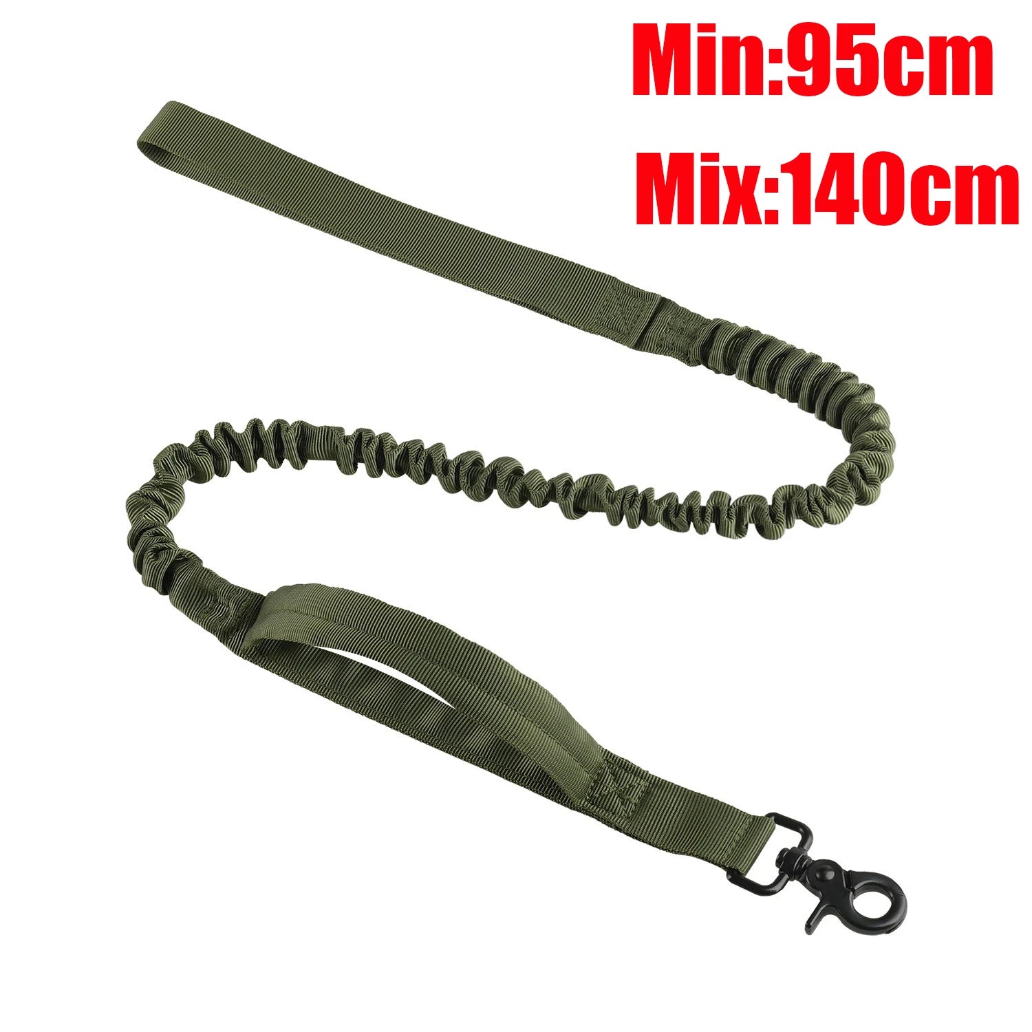 Glow Reflective Shock Absorbing Pet Dog Leash with Car Seatbelt for Large Dogs Heavy Duty Tactical Bungee Dog Leash No Pull Dog Leash