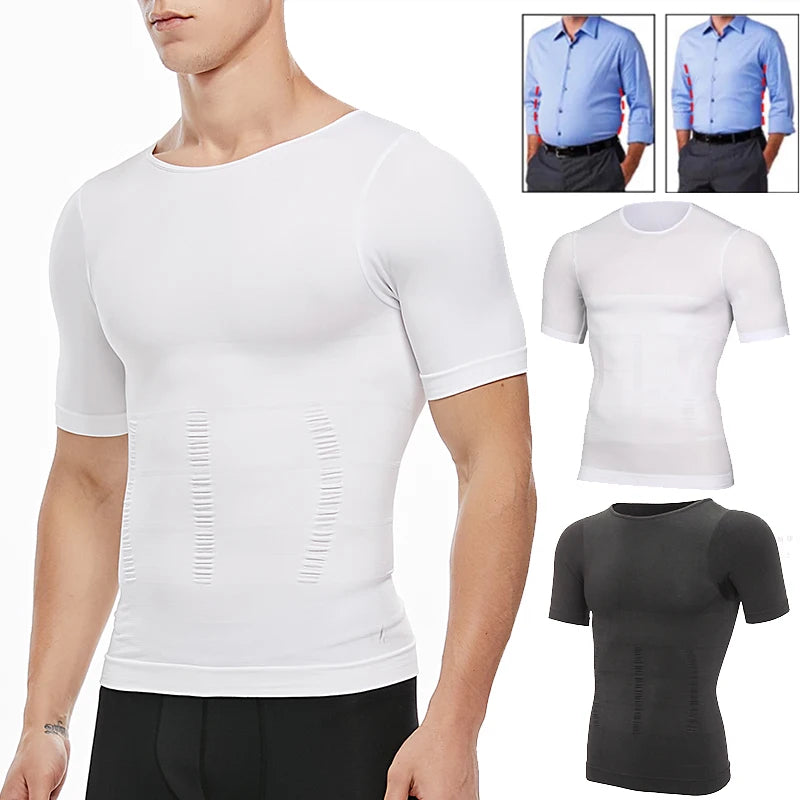 Glow Men Slimming Body Shaper Belly Control Shapewear Man Shapers Modeling Underwear Waist Trainer Corrective Posture Vest Corset