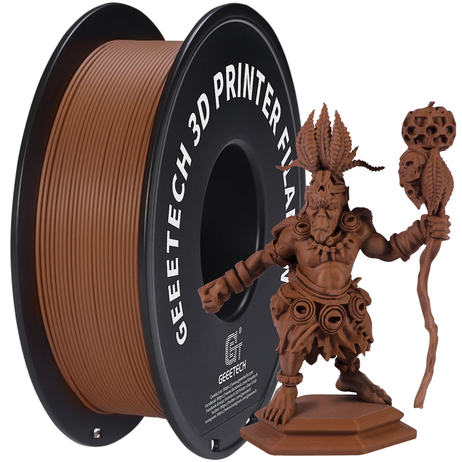 Glow Geeetech 1kg 1.75mm Matte PLA 3D Printer Filament Vacuum Packaging Overseas Warehouses A variety of Colors Fast Ship