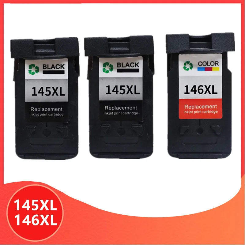 Glow Compatible 145XL 146XL Ink Cartridge Replacement for Canon PG145 CL146 PG-145 PG 145 146 For Pixma MG2410 MG2410 MG2510 Printer