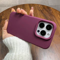 Glow Genuine liquid silicone rugged phone case for iPhone 16 15 14 13 12 11 Pro Max Plus Titanium gray shockproof soft back cover