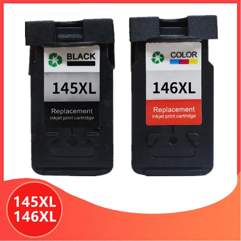 Glow Compatible 145XL 146XL Ink Cartridge Replacement for Canon PG145 CL146 PG-145 PG 145 146 For Pixma MG2410 MG2410 MG2510 Printer