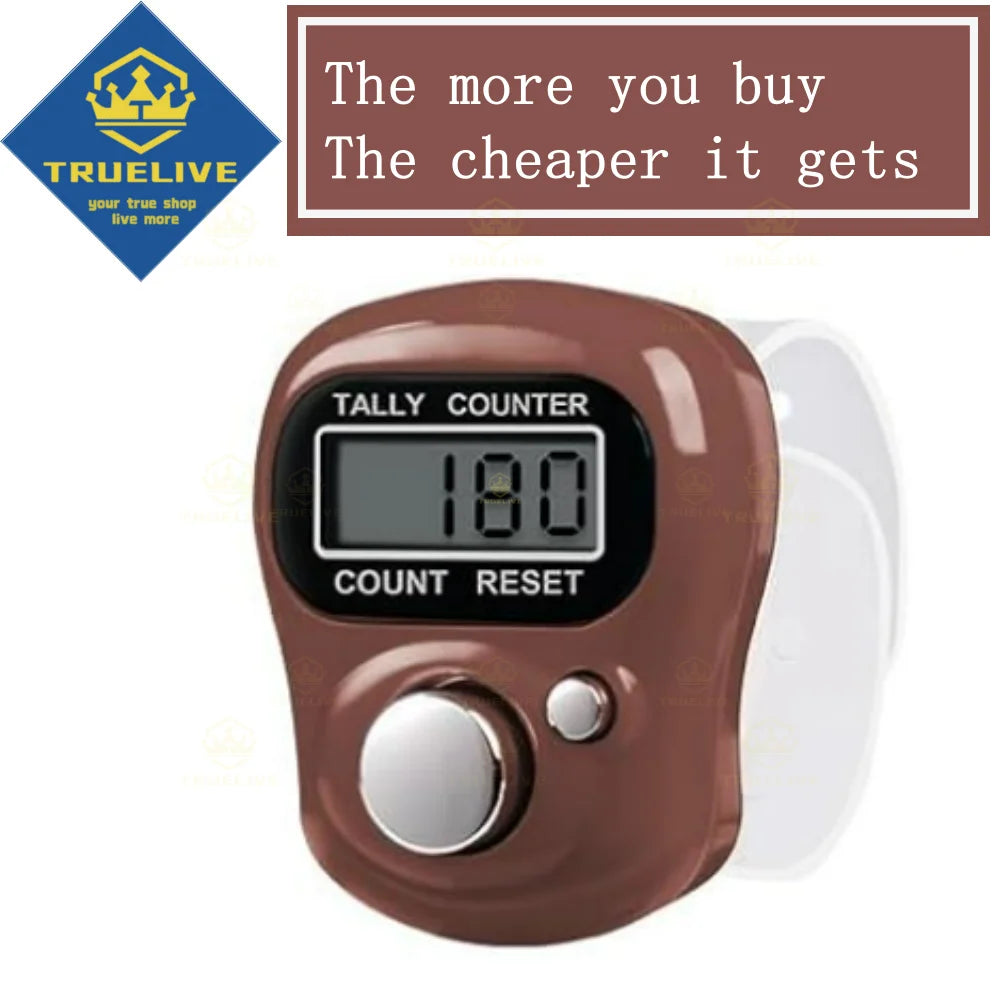 Glow Mini Electronic Finger Counter Hand Tally Clicker Counter Ring Digital Counters Knitting Row Counter
