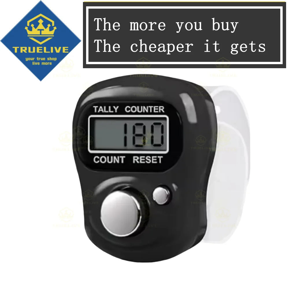 Glow Mini Electronic Finger Counter Hand Tally Clicker Counter Ring Digital Counters Knitting Row Counter
