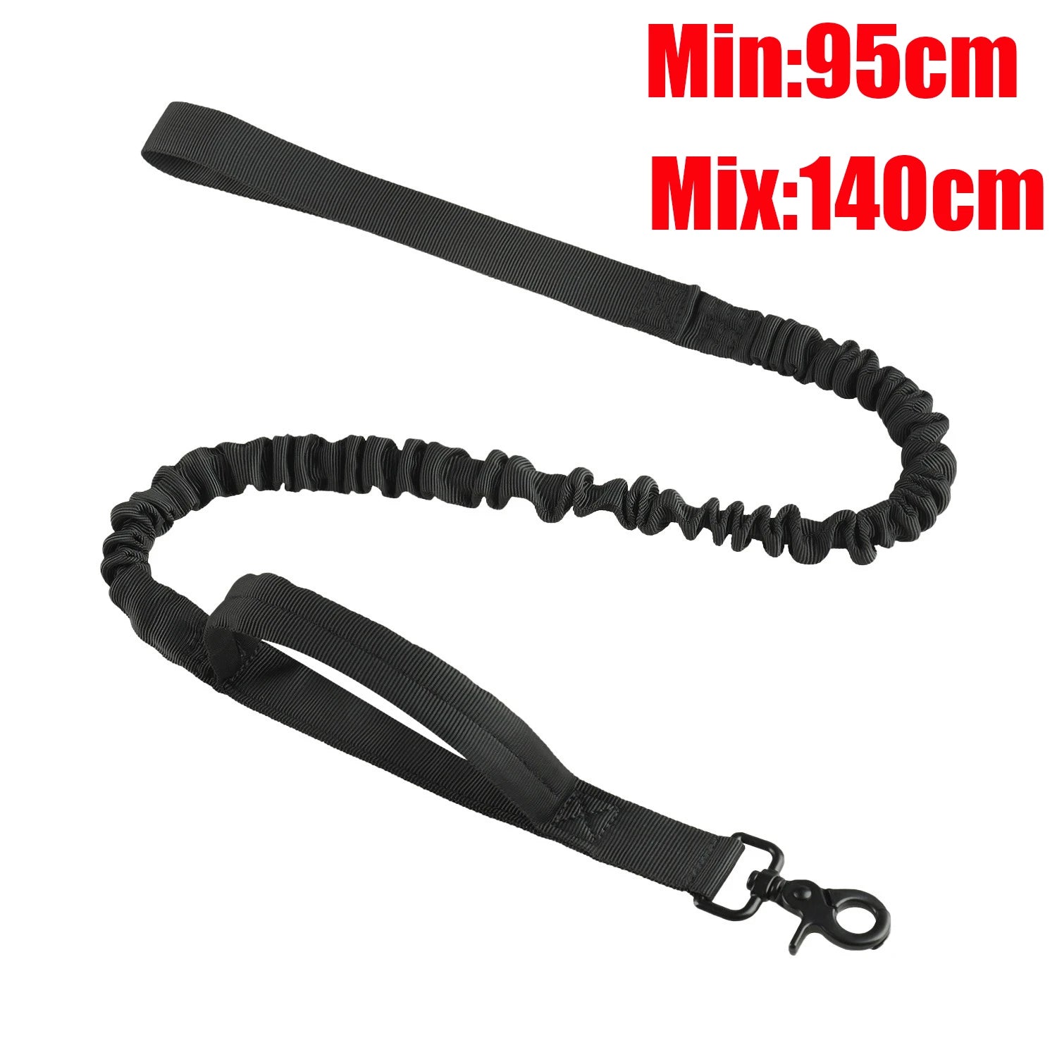 Glow Reflective Shock Absorbing Pet Dog Leash with Car Seatbelt for Large Dogs Heavy Duty Tactical Bungee Dog Leash No Pull Dog Leash