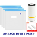Glow 3D Printer PLA ABS TPU PETG 1kg Filament Vacuum Storage Bags Keep Material Dry Avoid Moisture Consumable Safekeep Filament Bag
