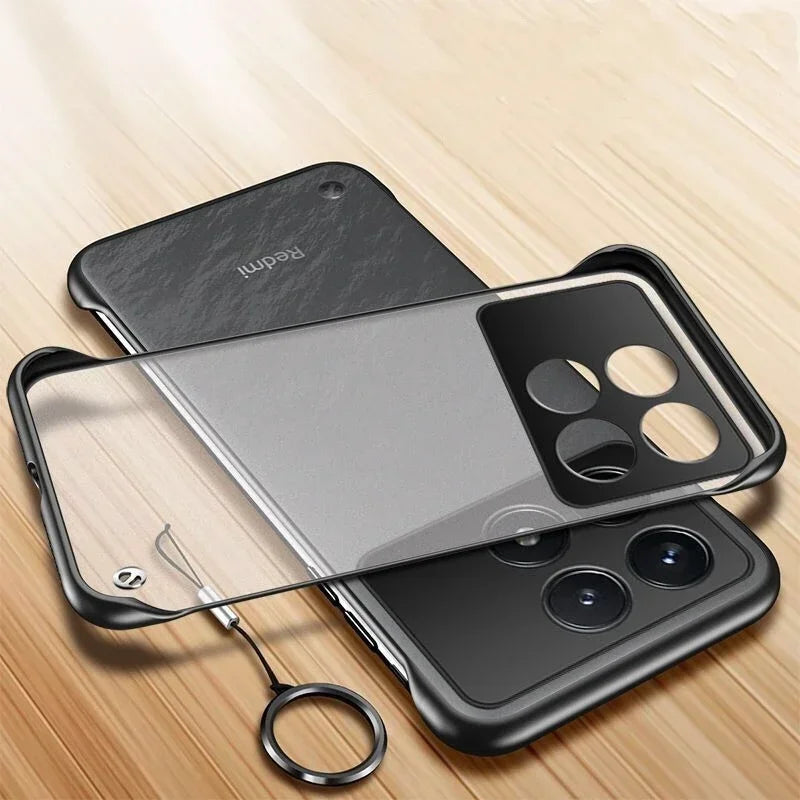 Glow Ultra Thin Matte Frameless Phone Case for POCO X6 Pro F6 Pro F5 X7 Translucent Matte Hard PC Back Cover Shell X6Pro F6Pro F5Pro