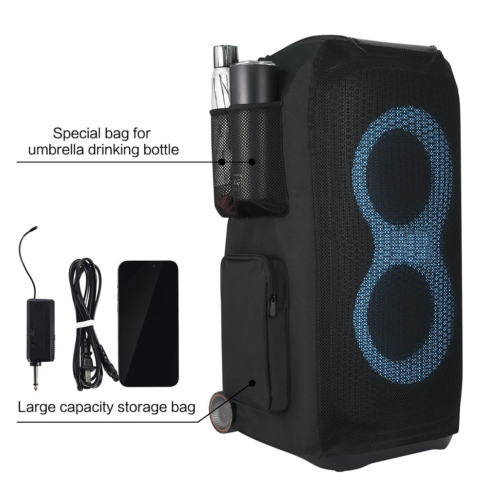Glow Outdoor Dust Protection Case Scratch Resistant Carrying Cover Case Speaker Protective Case for jbl PartyBox Stage 320 Speaker