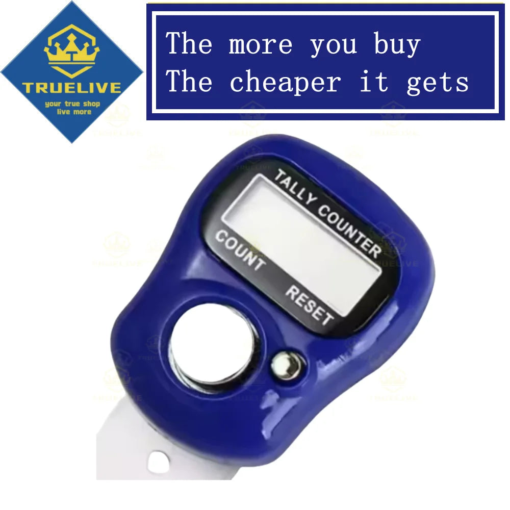 Glow Mini Electronic Finger Counter Hand Tally Clicker Counter Ring Digital Counters Knitting Row Counter