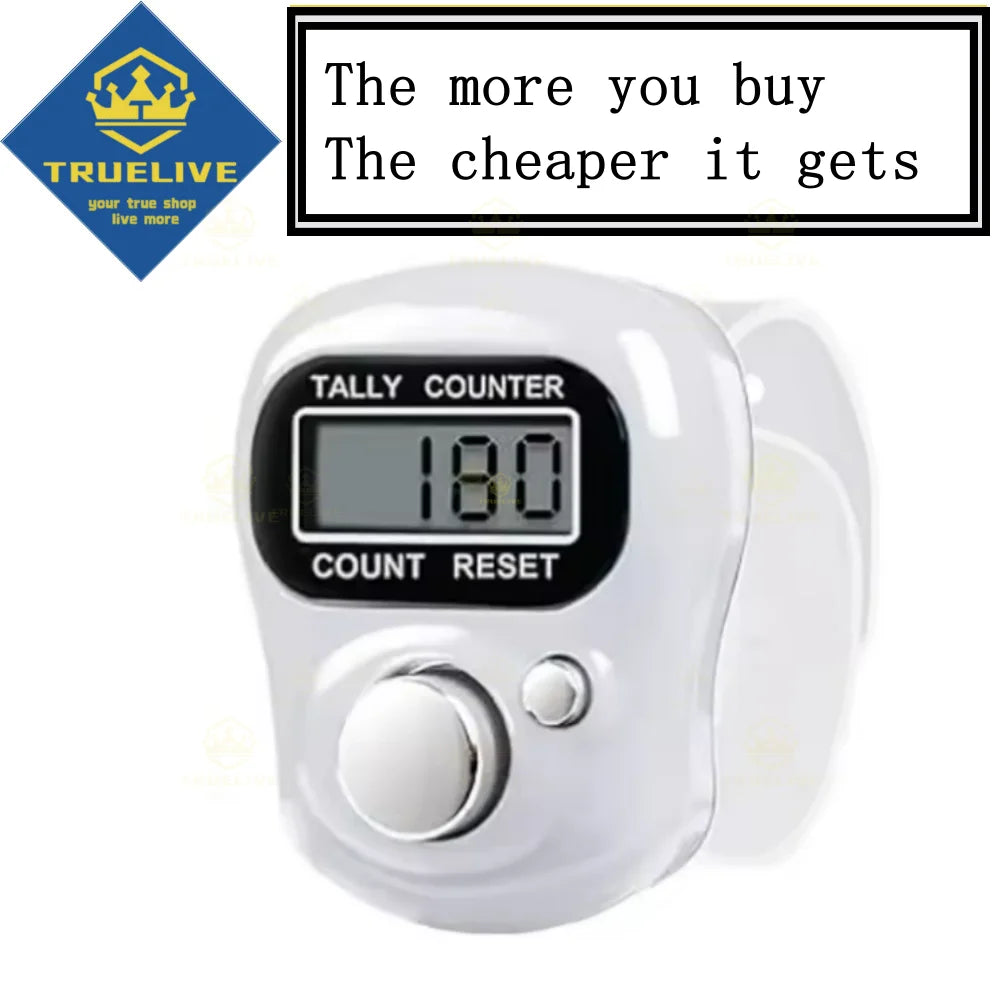 Glow Mini Electronic Finger Counter Hand Tally Clicker Counter Ring Digital Counters Knitting Row Counter