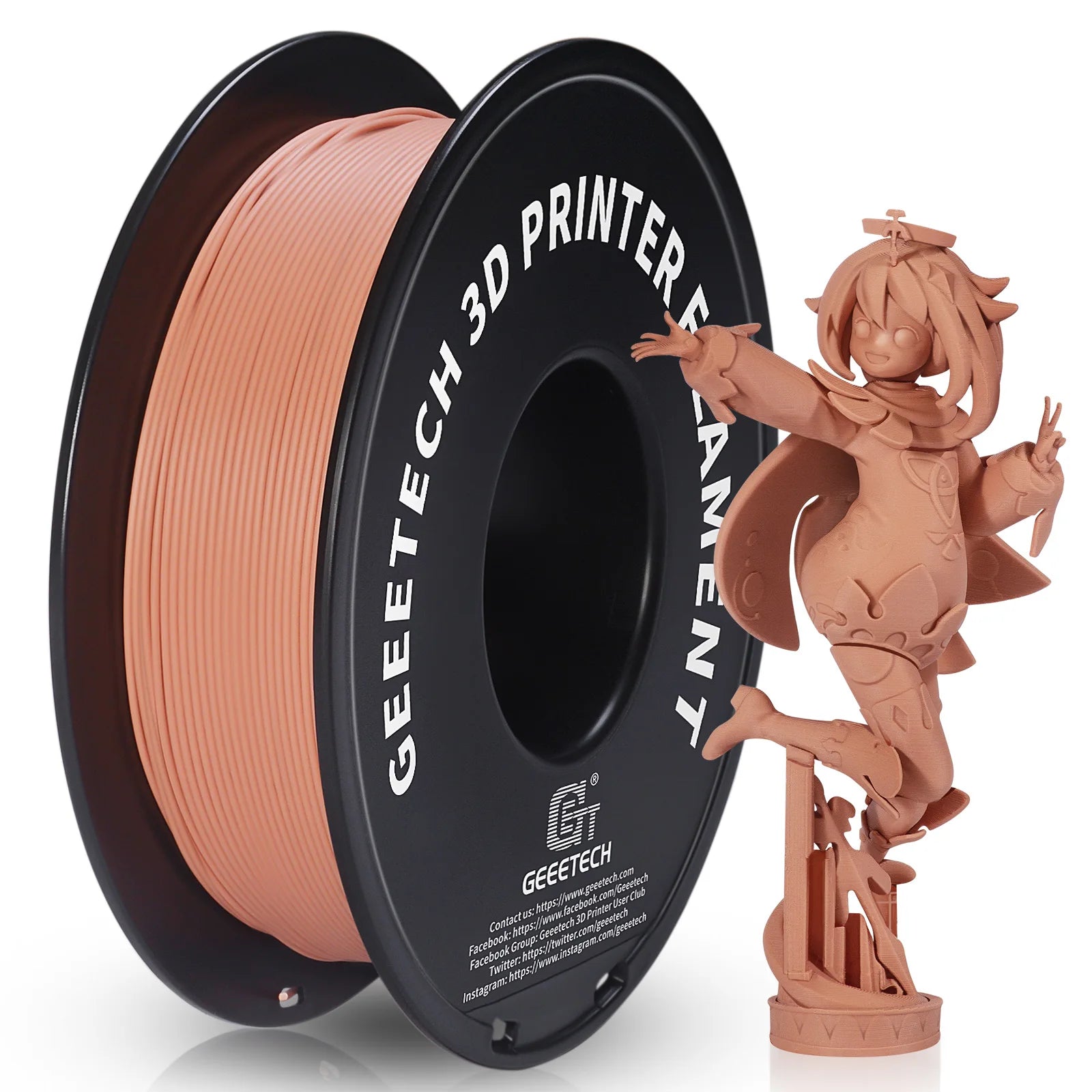 Glow Geeetech 1kg 1.75mm Matte PLA 3D Printer Filament Vacuum Packaging Overseas Warehouses A variety of Colors Fast Ship