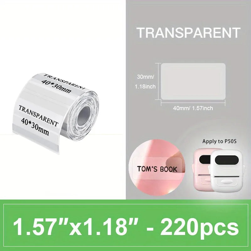 Glow Marklife P50 Portable Thermal Printer Suitable For Small Business Home Office Mini Wireless Label Sticker Machine For Smartphone