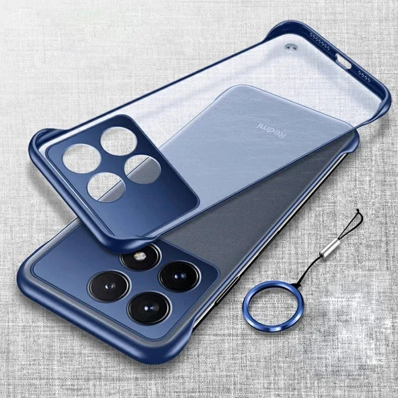 Glow Ultra Thin Matte Frameless Phone Case for POCO X6 Pro F6 Pro F5 X7 Translucent Matte Hard PC Back Cover Shell X6Pro F6Pro F5Pro