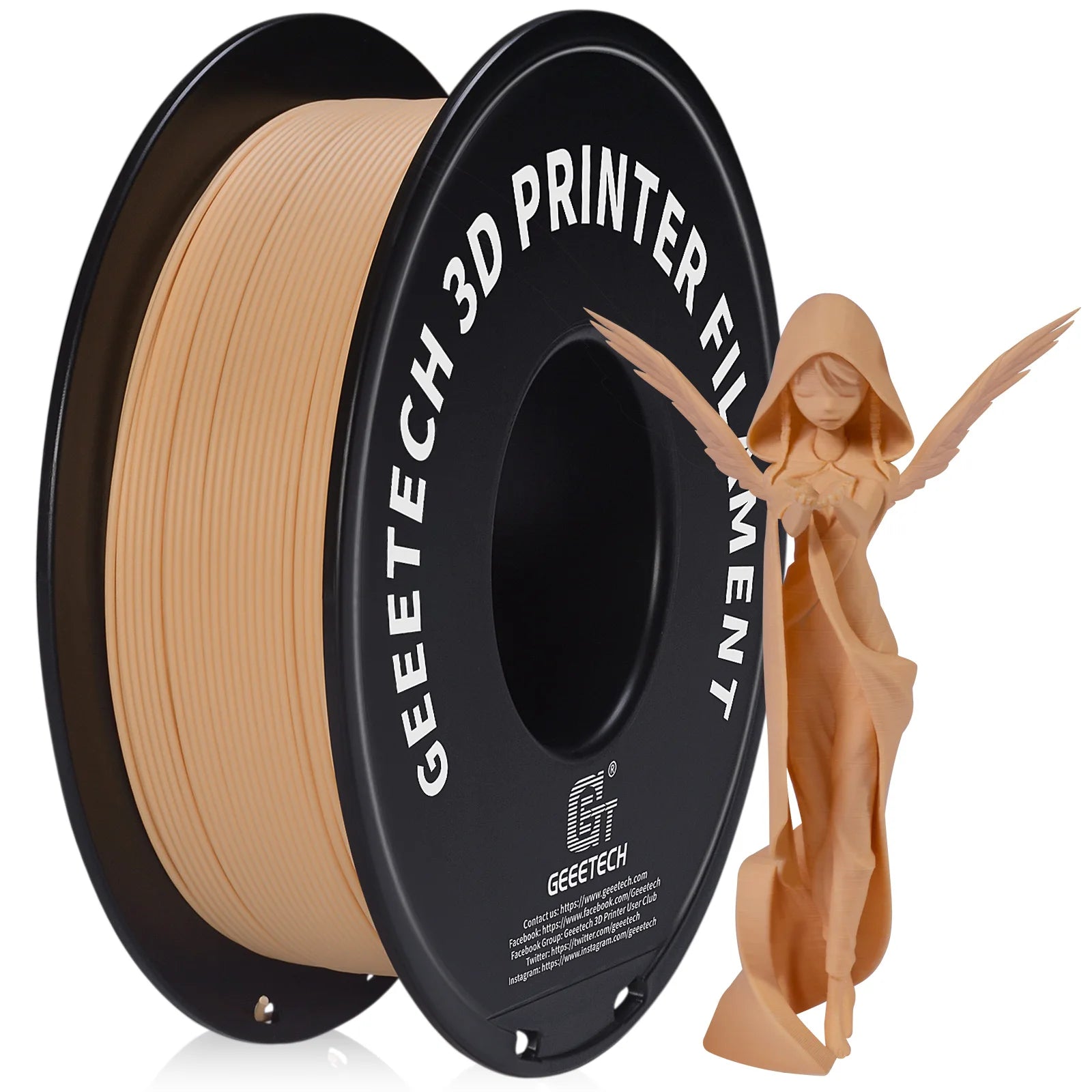 Glow Geeetech 1kg 1.75mm Matte PLA 3D Printer Filament Vacuum Packaging Overseas Warehouses A variety of Colors Fast Ship