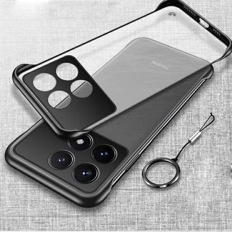 Glow Ultra Thin Matte Frameless Phone Case for POCO X6 Pro F6 Pro F5 X7 Translucent Matte Hard PC Back Cover Shell X6Pro F6Pro F5Pro