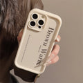 Glow Aesthetic Letter Pattern Phone Case For iPhone 16 15 14 13 12 11 Pro Max X XR XS Max 8 7 Plus SE 2020 Silicone Shockproof Cover