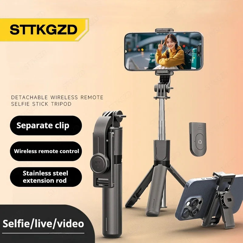 Glow Super Mini Selfie Stick Portable Phone Holder Shooting Aid Versatile Integrated Design Bluetooth Remote For Live Broadcas