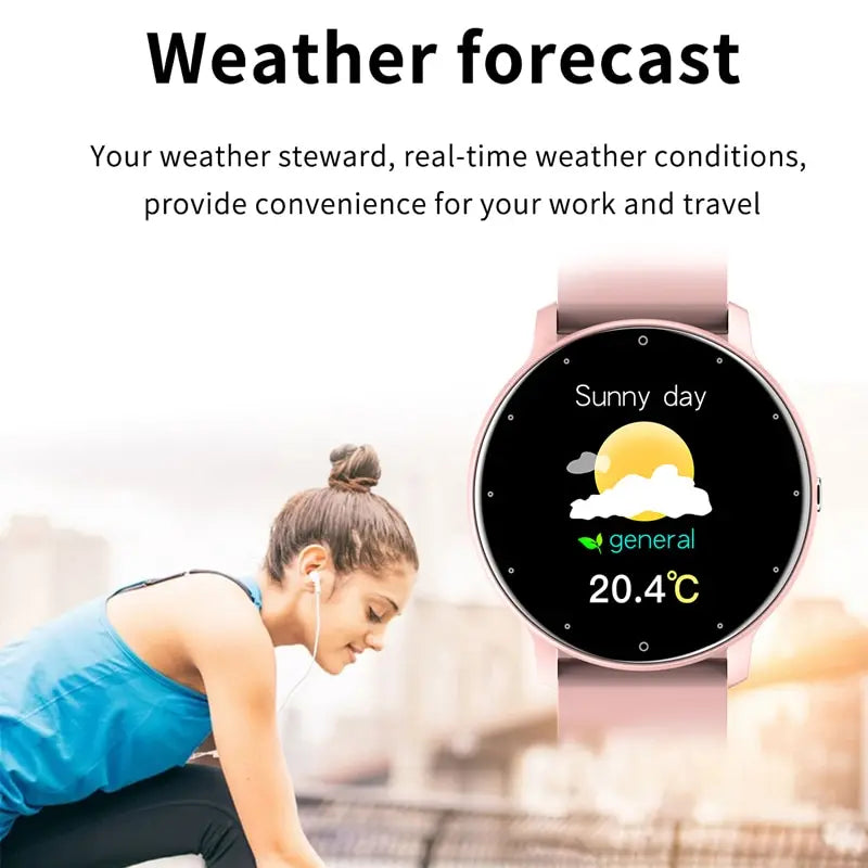 Glow LIGE Smart Watch Men Women Full Touch Screen Sport Fitness Watch Man IP67 Waterproof Bluetooth For Android IOS Smartwatch Men