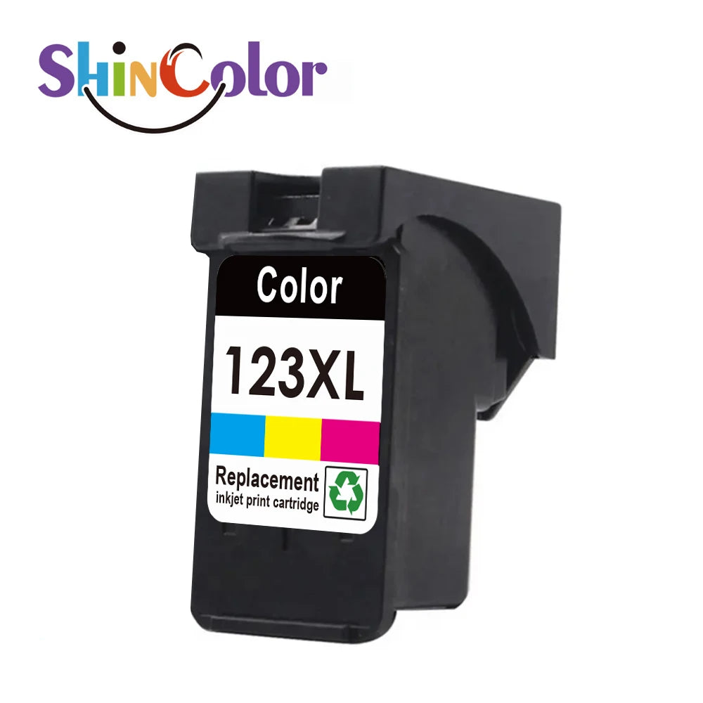Glow ShinColor 123xl Premium Color Black Remanufactured Inkjet Cartouche Ink Cartridge For Hp123 Hp123xl Hp Deskjet 2130 Printer