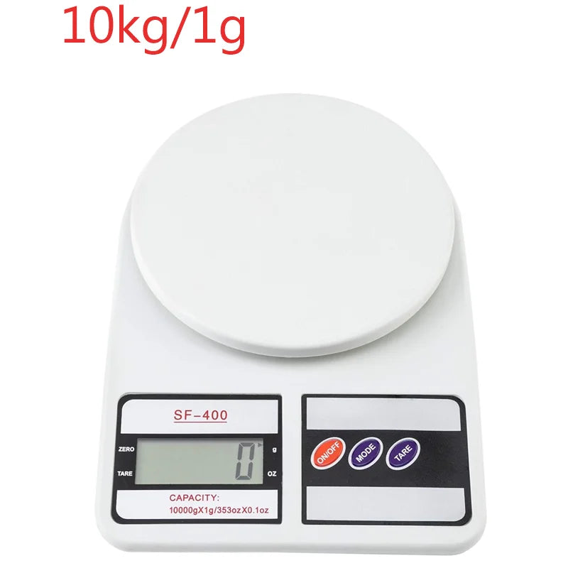 Glow Digital Kitchen Scale 10kg/1g Precise Food Balance Electronic Scale LCD Display Portable Digital Scales Kitchen Accessories