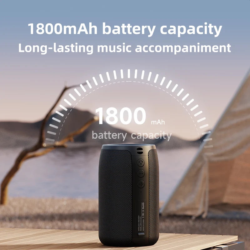Glow ZEALOT-S32 Portable Wireless Speaker Subwoofer Stereo Waterproof Powerful Column Outdoor Speakers Boom Box TF Card & AUX Audio