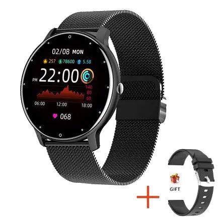Glow LIGE Smart Watch Men Women Full Touch Screen Sport Fitness Watch Man IP67 Waterproof Bluetooth For Android IOS Smartwatch Men