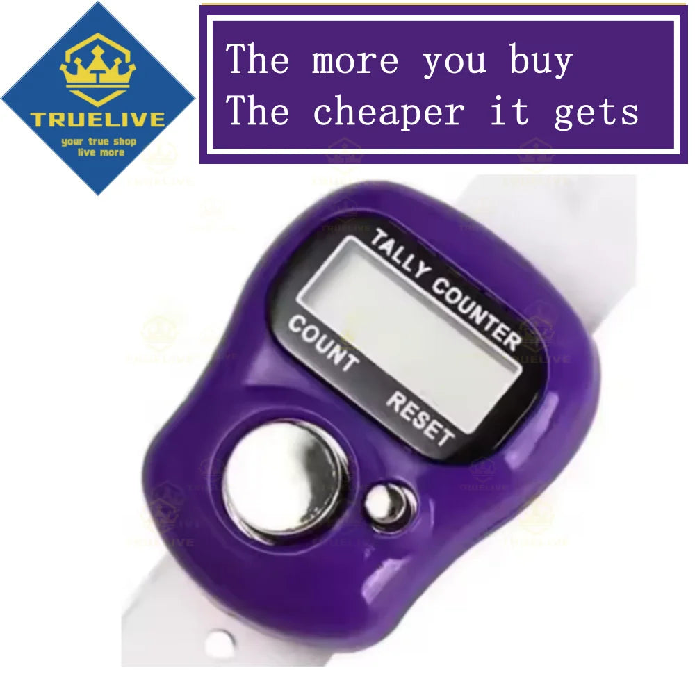 Glow Mini Electronic Finger Counter Hand Tally Clicker Counter Ring Digital Counters Knitting Row Counter