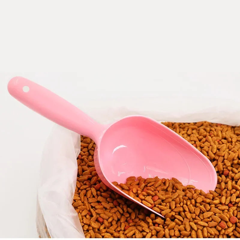 Glow Multi-Color Pet Plastic Feeding Shovel Cat Food Spoon Dog Large Capacity Food Feeder Pet Accessories Product