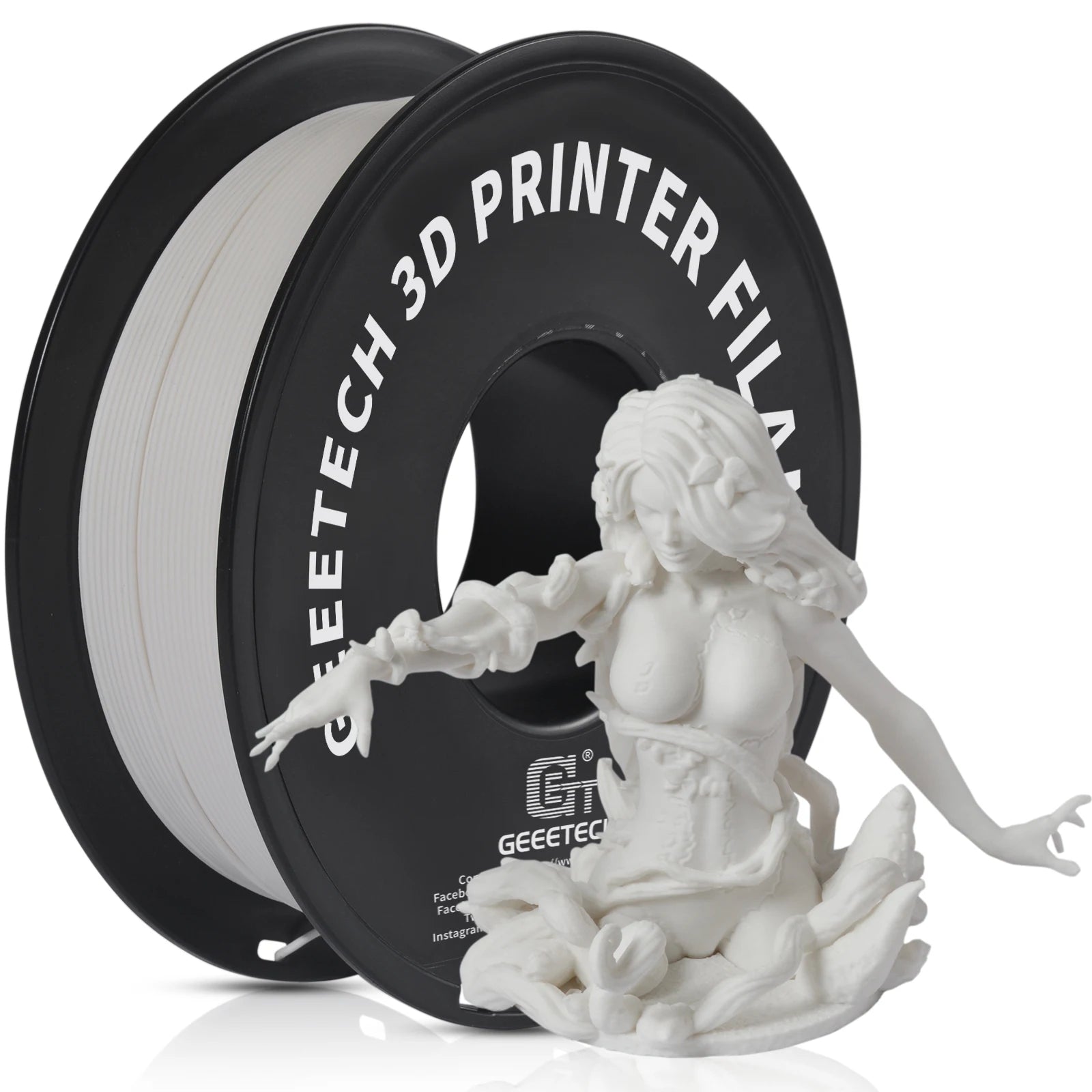 Glow Geeetech 1kg 1.75mm Matte PLA 3D Printer Filament Vacuum Packaging Overseas Warehouses A variety of Colors Fast Ship