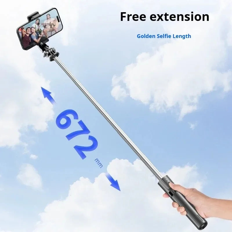 Glow Super Mini Selfie Stick Portable Phone Holder Shooting Aid Versatile Integrated Design Bluetooth Remote For Live Broadcas