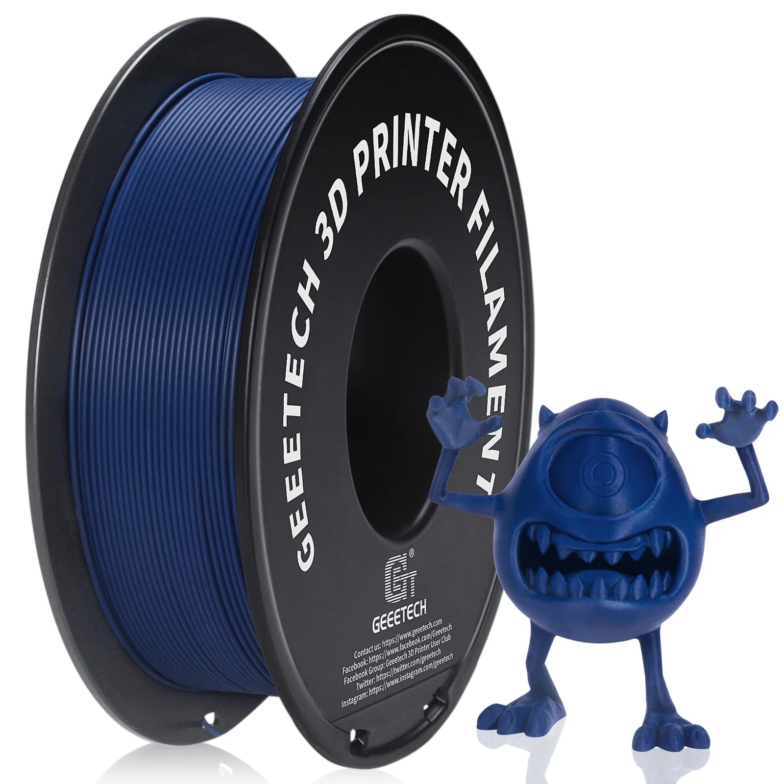 Glow Geeetech 1kg 1.75mm Matte PLA 3D Printer Filament Vacuum Packaging Overseas Warehouses A variety of Colors Fast Ship