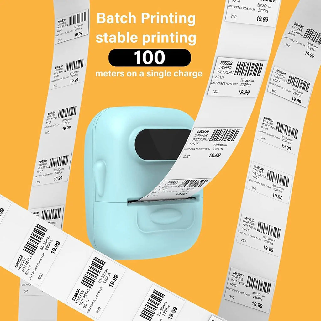 Glow Marklife P50 Portable Thermal Printer Suitable For Small Business Home Office Mini Wireless Label Sticker Machine For Smartphone