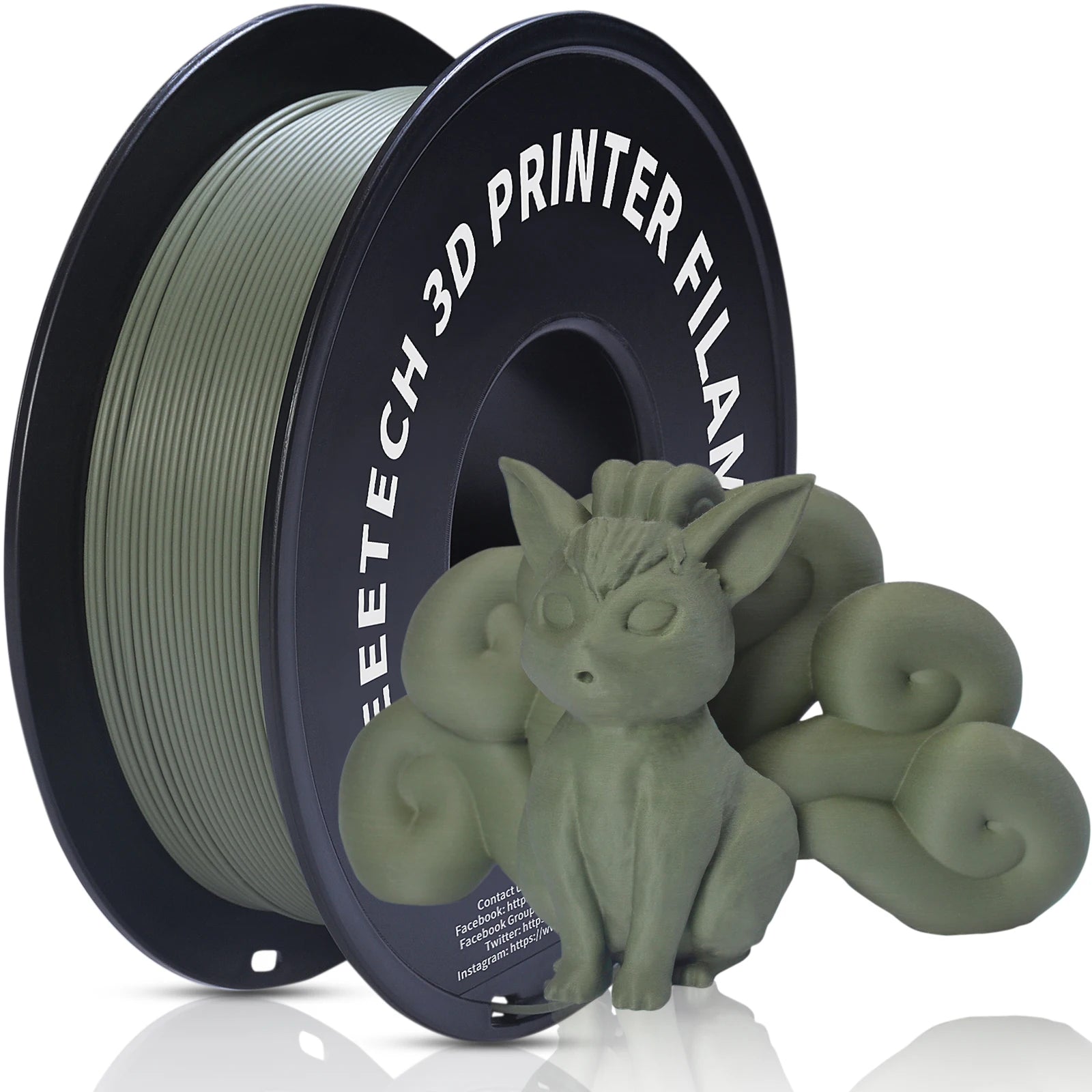 Glow Geeetech 1kg 1.75mm Matte PLA 3D Printer Filament Vacuum Packaging Overseas Warehouses A variety of Colors Fast Ship