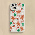 Glow Christmas Pattern TPU Phone Case For iPhone 16 Pro Max 15 14 13 12 11 XS XR X 7 8 16 Plus Shockproof Matte Silicone Soft Cover
